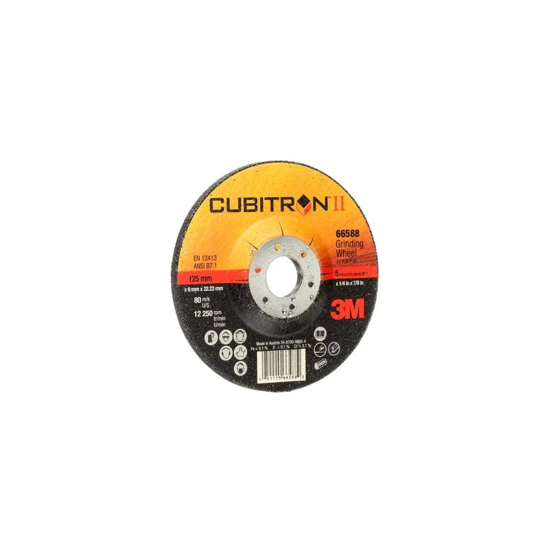 Tarcza 3M Cubitron II  szlif T27, 125mm x 7,0mm x 22,23mm, 94002