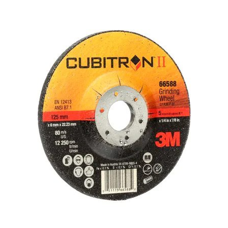 Tarcza 3M Cubitron II  szlif T27, 125mm x 7,0mm x 22,23mm, 94002