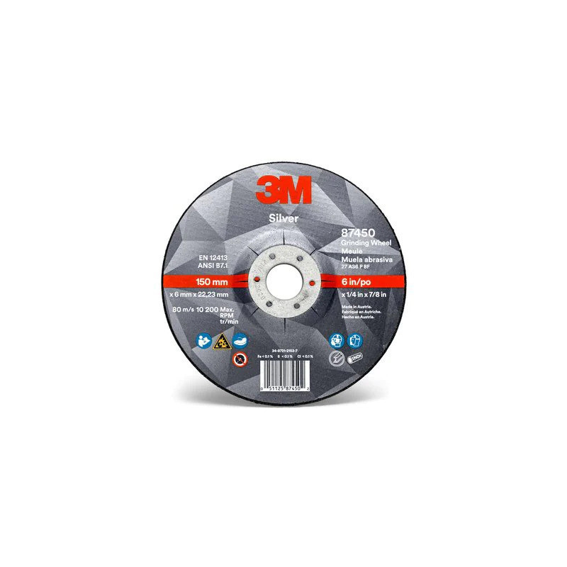 Tarcza do szlifu 3M Silver T27, 180 x 7 x 22,23mm